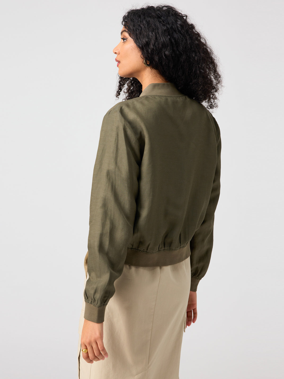 Eve Bomber Jacket Burnt Olive