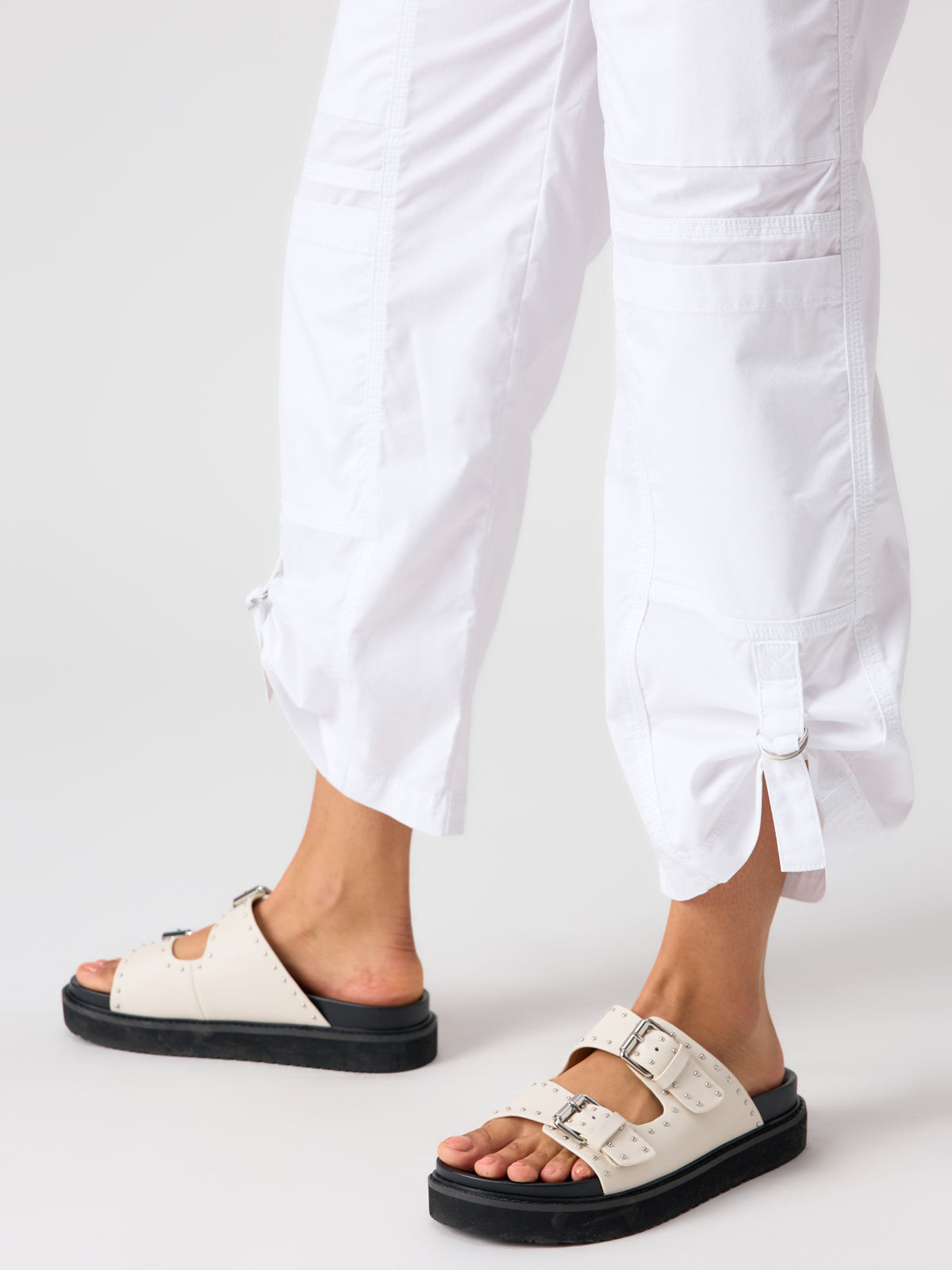 Cali Cargo Standard Rise Pant White