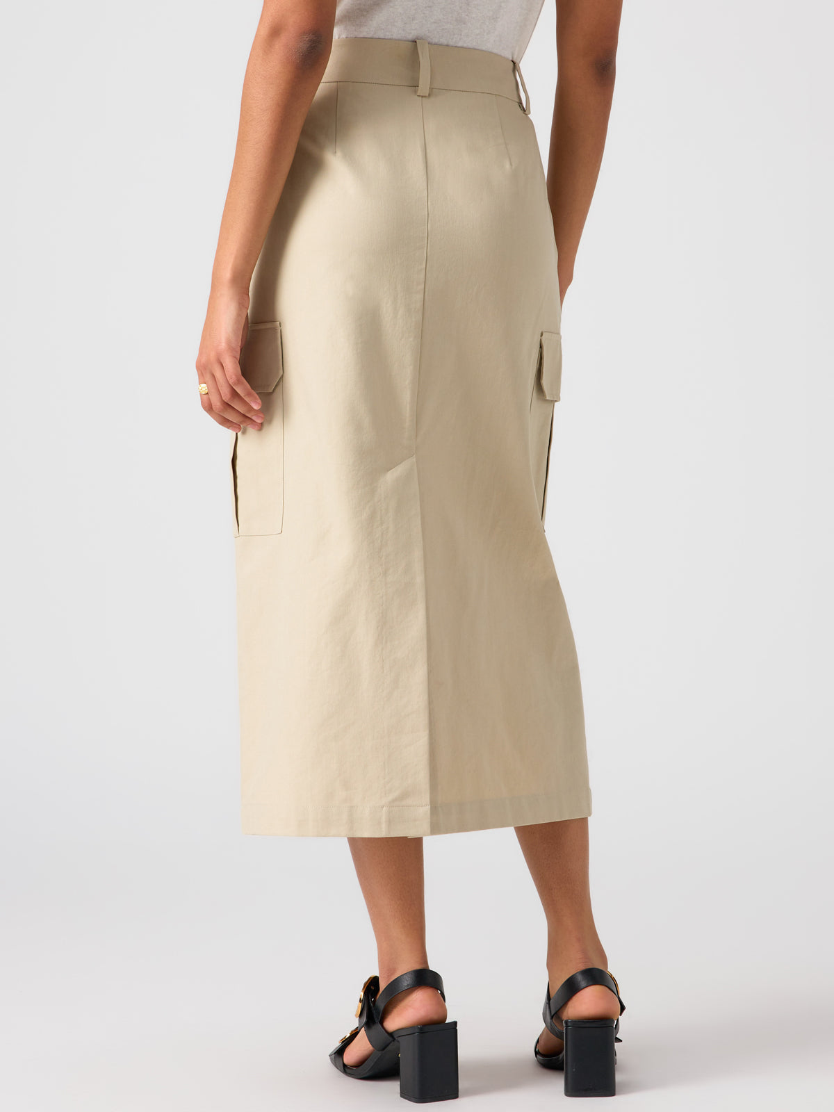 Essential Cargo Skirt Marble Beige