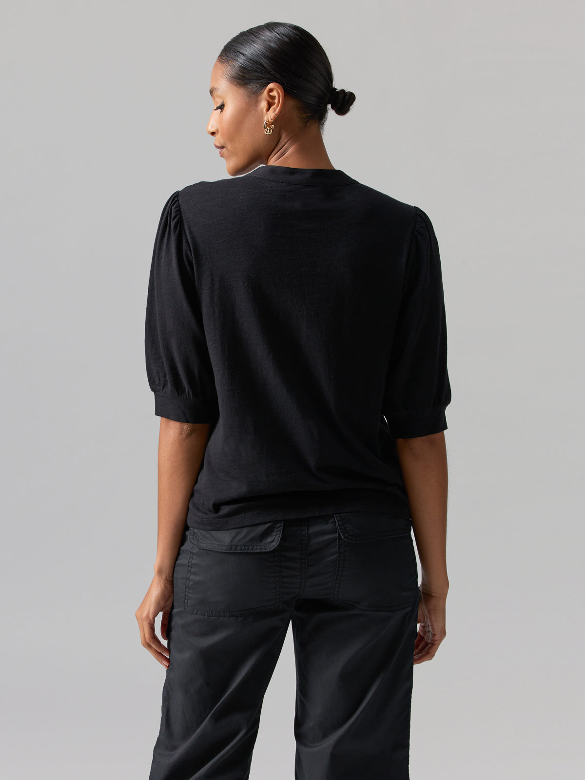 Mixed Media Tee Black
