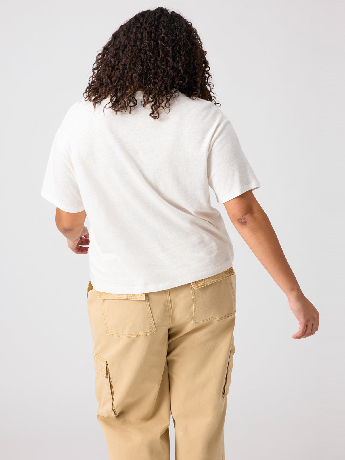 Easy Breezy Peasant Tee Chalk Inclusive Collection