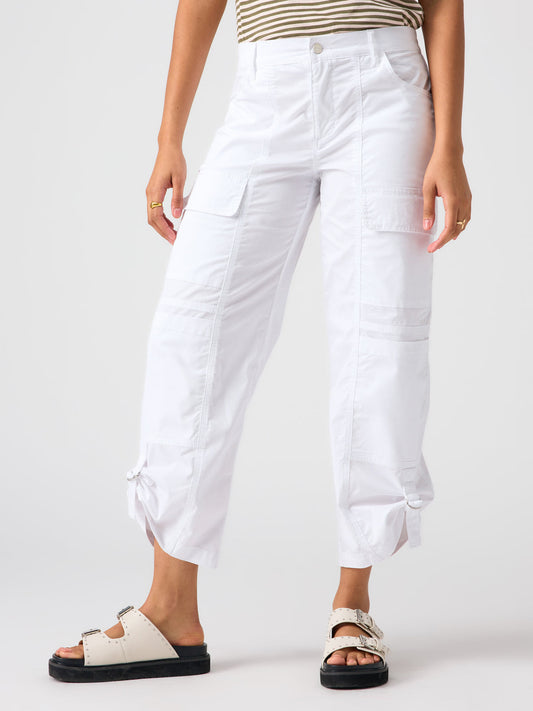 Cali Cargo Standard Rise Pant White