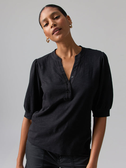 Mixed Media Tee Black